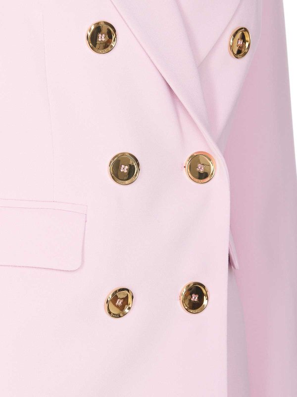 Blazer Rosa Granato Con Doppiopetto