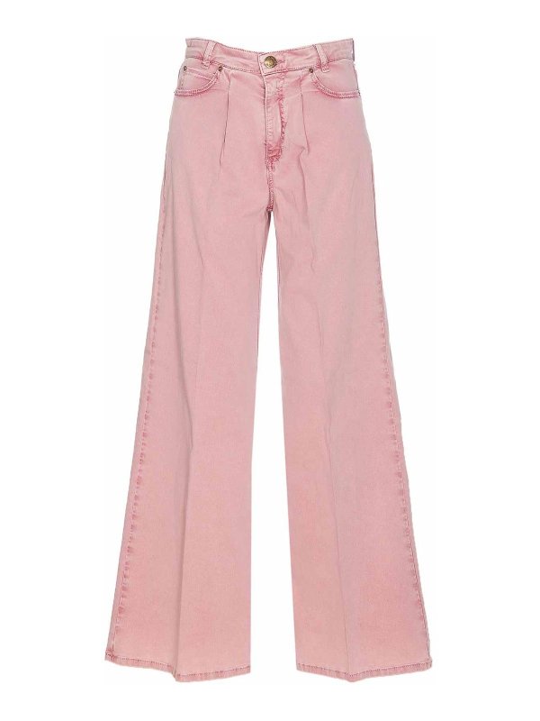 Jeans Pozzillo Rosa Con Patch Logo