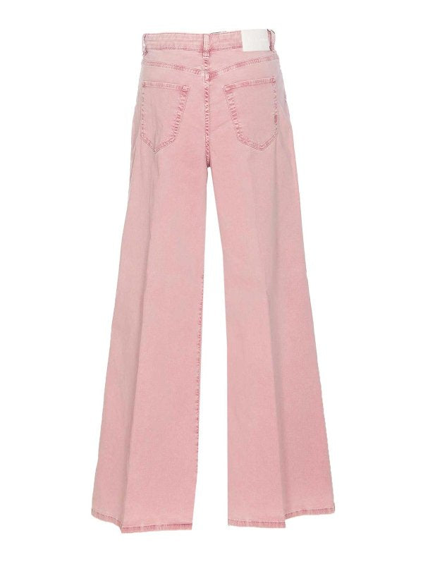 Jeans Pozzillo Rosa Con Patch Logo