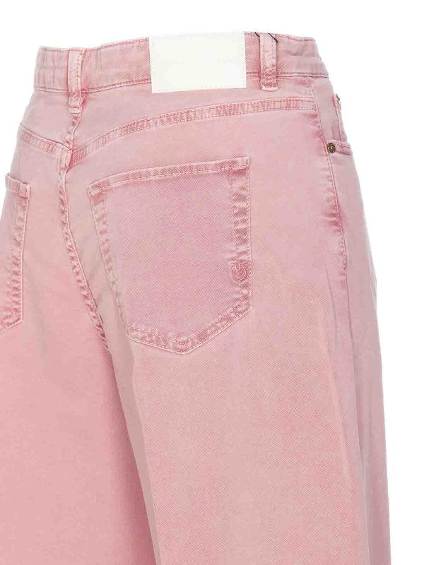 Jeans Pozzillo Rosa Con Patch Logo