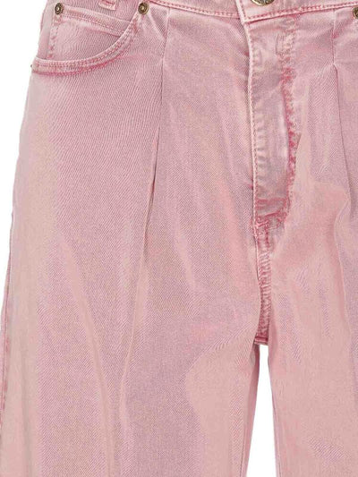 Jeans Pozzillo Rosa Con Patch Logo