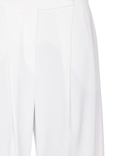 Pantalone Montano Bianco Con Zip Frontale E