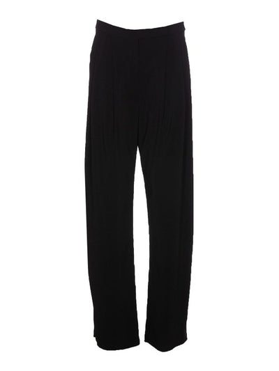 Pantalone Montano Nero Con Zip Frontale E