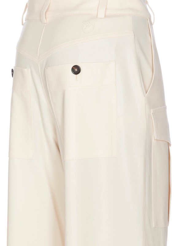 Pantaloni Serodoli Beige Con Tasche Cargo