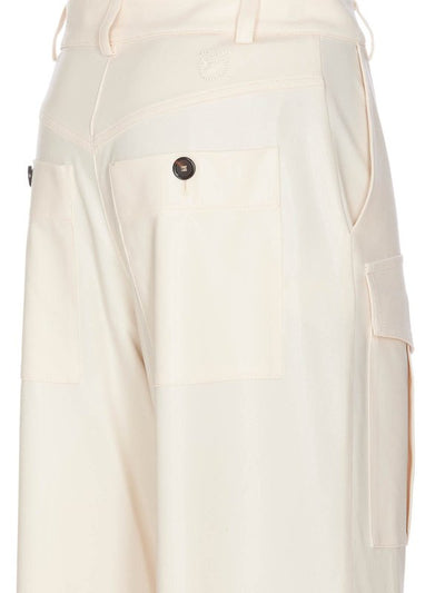 Pantaloni Serodoli Beige Con Tasche Cargo