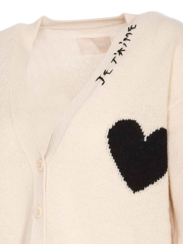 Cardigan Mirka Con Cuore Ricamato