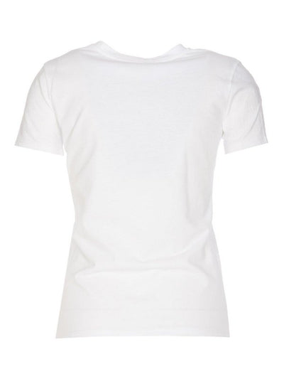 T-shirt Bianca Con Logo Girocollo