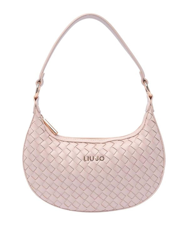 Borsa Hobo Con Cerniera E Logo Meg Rose