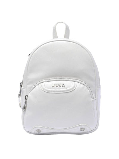 Tasche Con Zip Per Zaino Con Logo Bianco