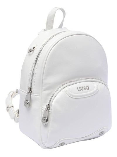 Tasche Con Zip Per Zaino Con Logo Bianco