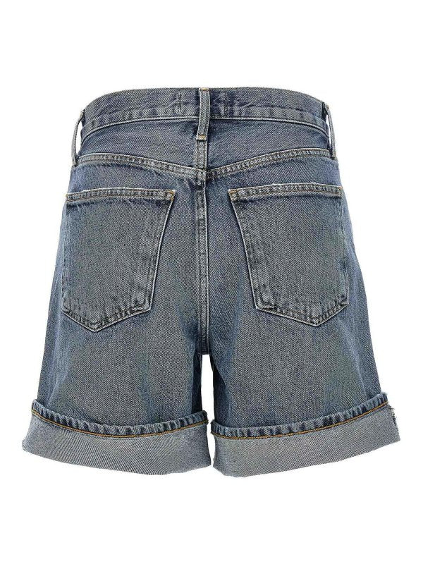 Shorts Dame In Denim Effetto Used