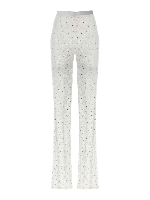 Leggings In Pizzo Con Strass