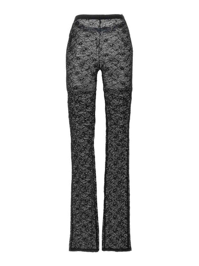 Leggings In Pizzo Con Strass