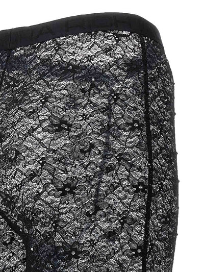 Leggings In Pizzo Con Strass