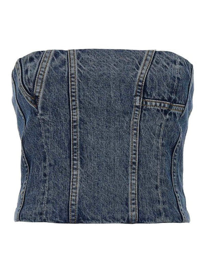 Top Bustino In Denim