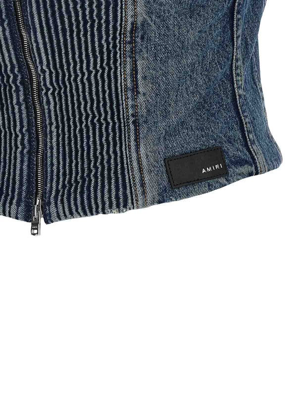 Top Bustino In Denim