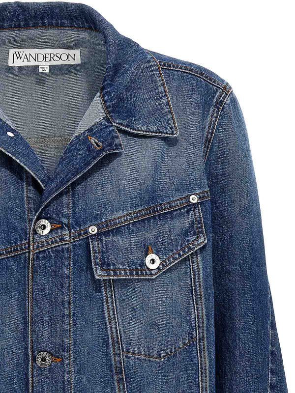 Giacca In Denim Da Lavoro Intrecciata