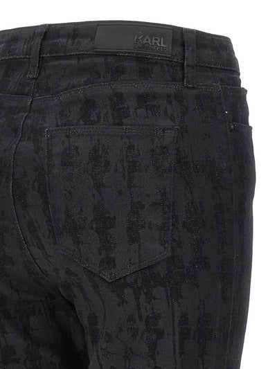 Jeans Aop Stretch Effetto Spalmato