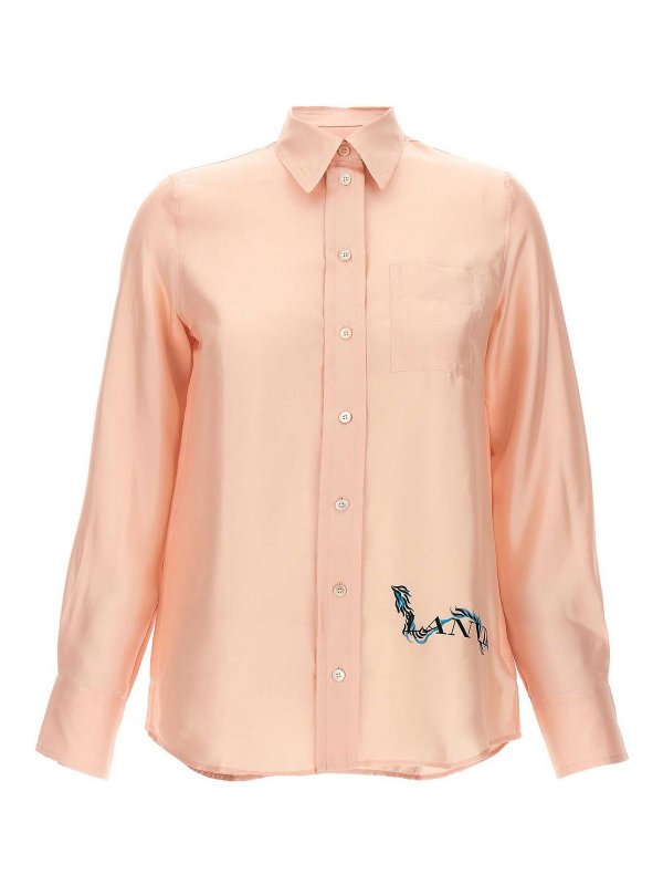 Camicia Con Stampa Logo