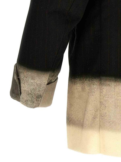 Blazer Gessato Trompe Loeil