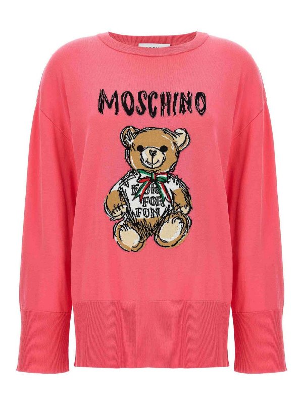 Maglione In Cotone Con Logo Teddy Bear