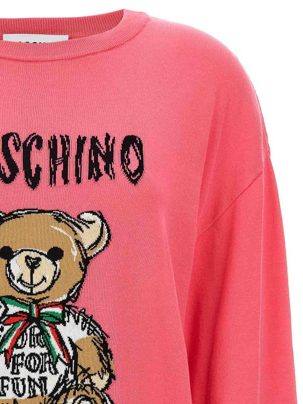 Maglione In Cotone Con Logo Teddy Bear