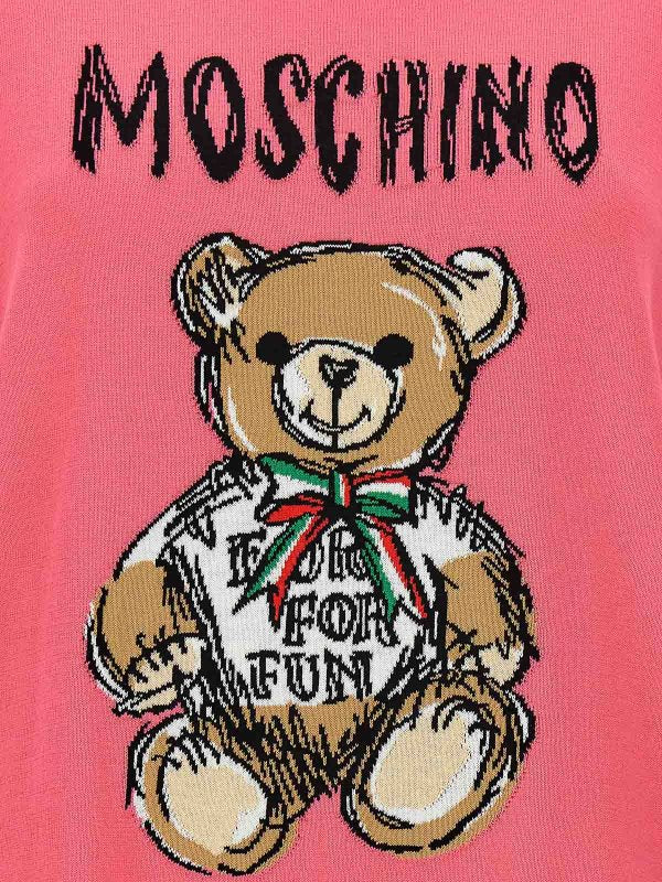 Maglione In Cotone Con Logo Teddy Bear