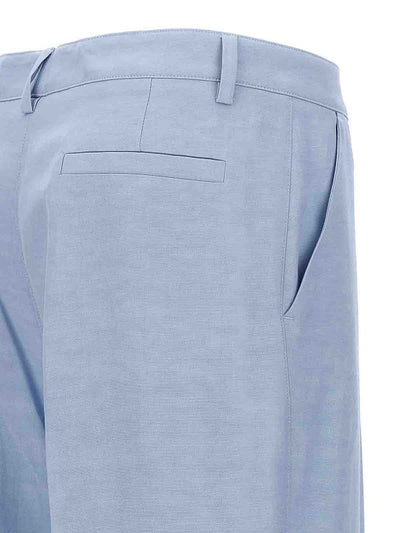 Pantaloni In Viscosa Gamba Dritta Elegante