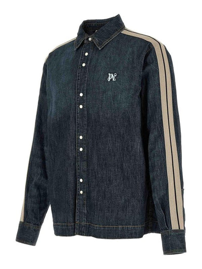 Giacca Sportiva In Denim Con Monogramma