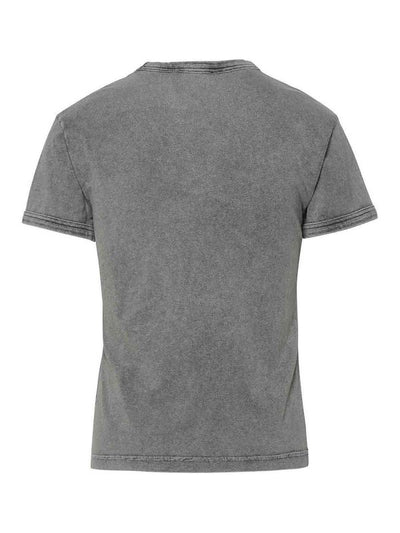 T-shirt In Cotone Grigio