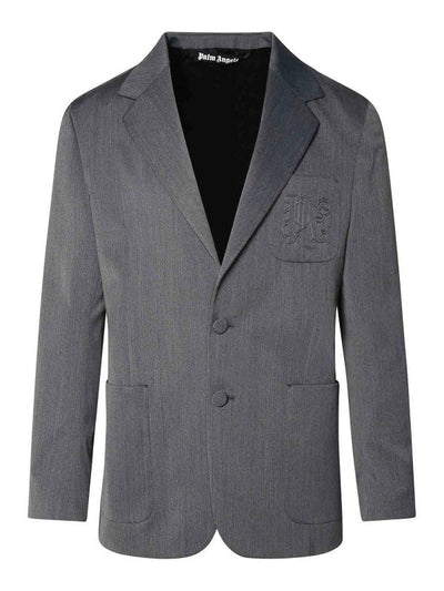 Blazer Tascabile Con Monogramma