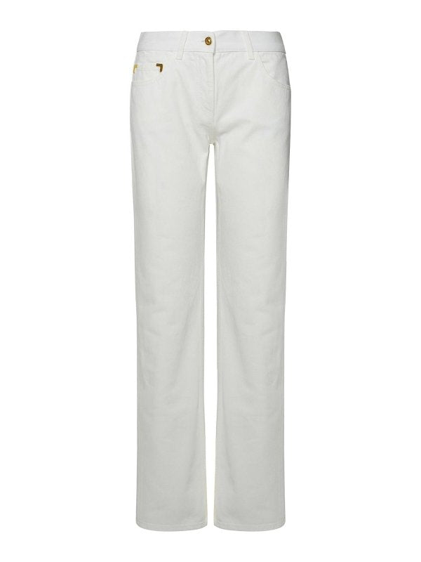 Jeans In Cotone Bianco