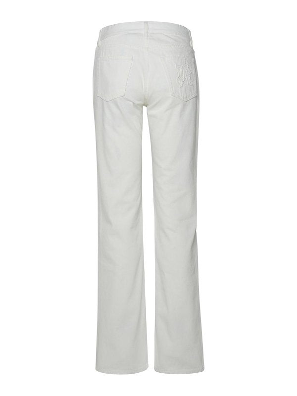 Jeans In Cotone Bianco