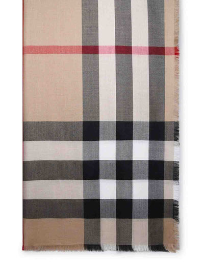 Sciarpa In Misto Cashmere Beige