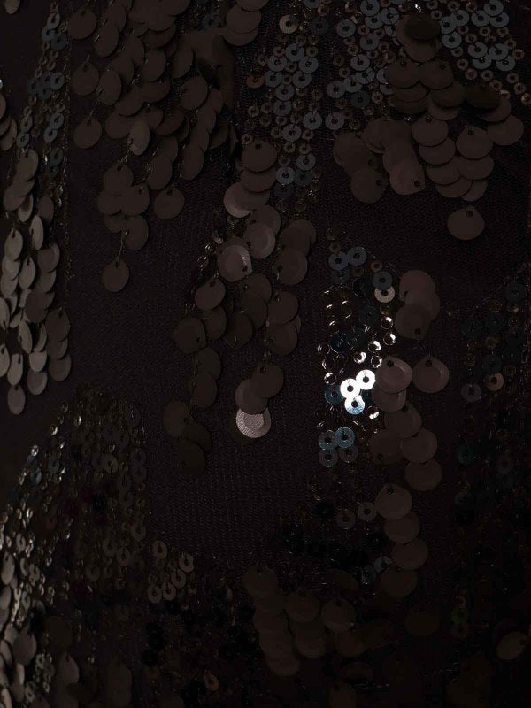 Vestito Con Paillettes Su Tutta La Superficie