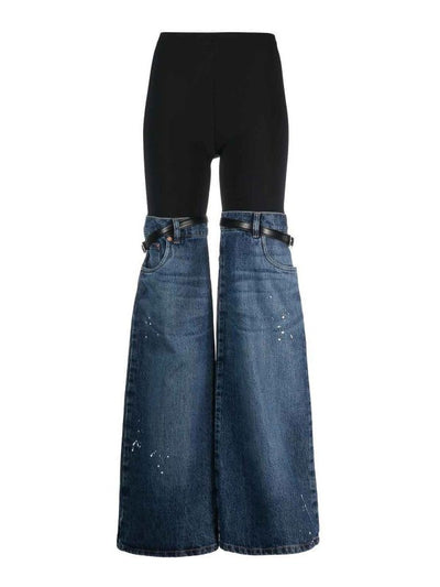 Pantaloni In Denim Ibrido