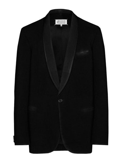 Giacca Blazer Monopetto In Lana