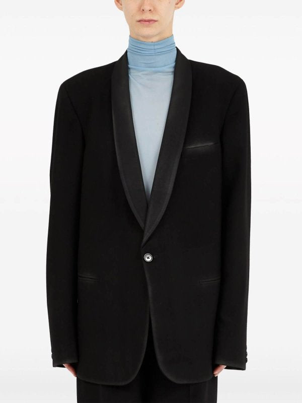 Giacca Blazer Monopetto In Lana