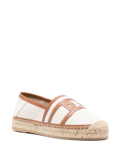 Espadrillas In Tela E Pelle