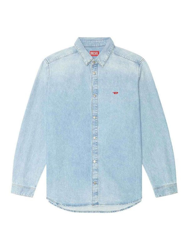 Camicia In Denim Azzurro