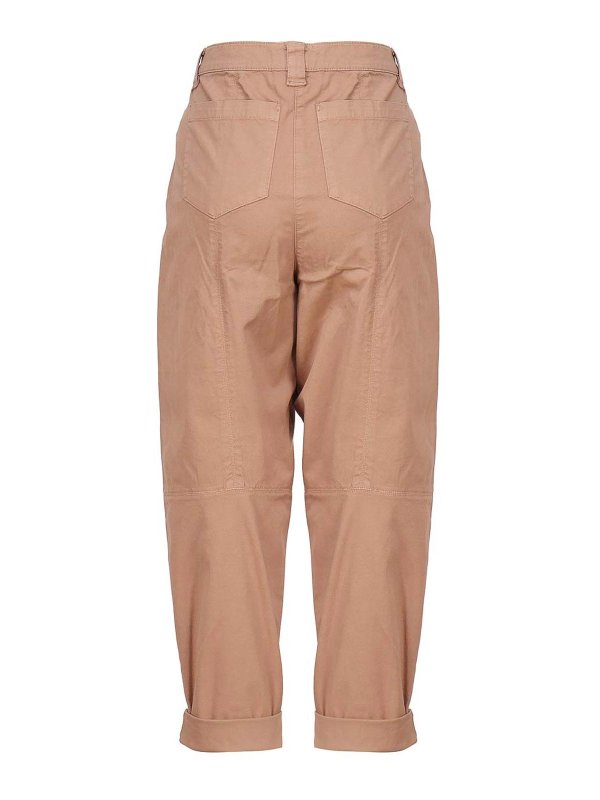 Pantaloni Carota In Tessuto Cavallery