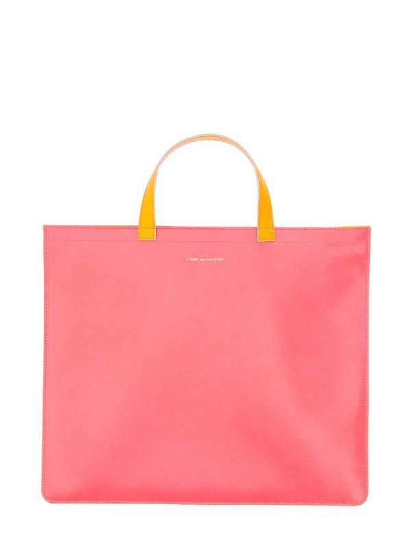 Borsa Tote In Pelle Super Fluo