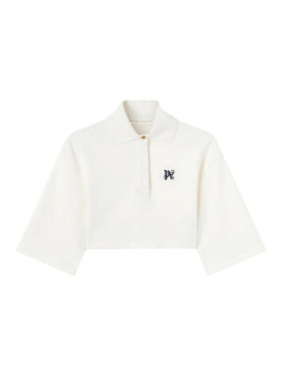 Polo Corta Con Monogramma Pa