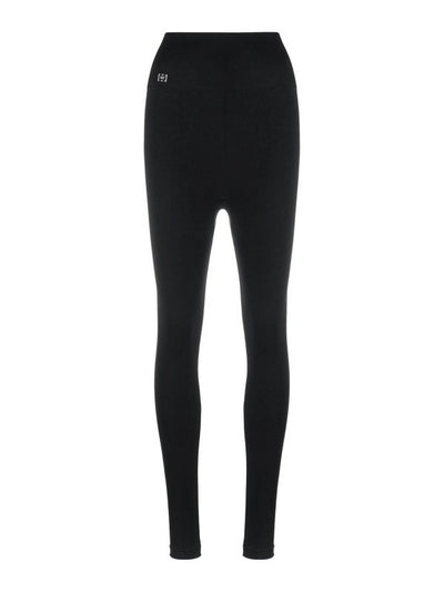 Leggings Arricciati In Jersey Stretch