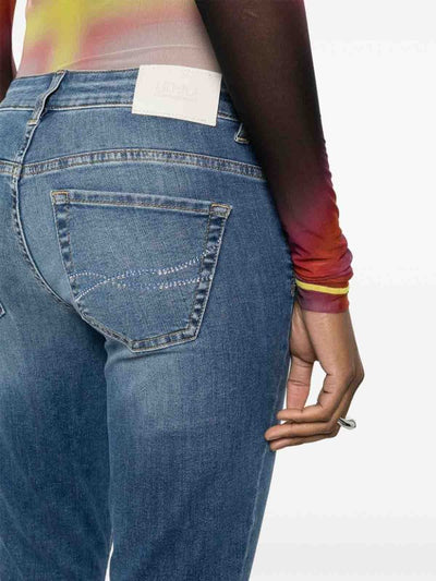 Jeans Con Dettaglio Strass