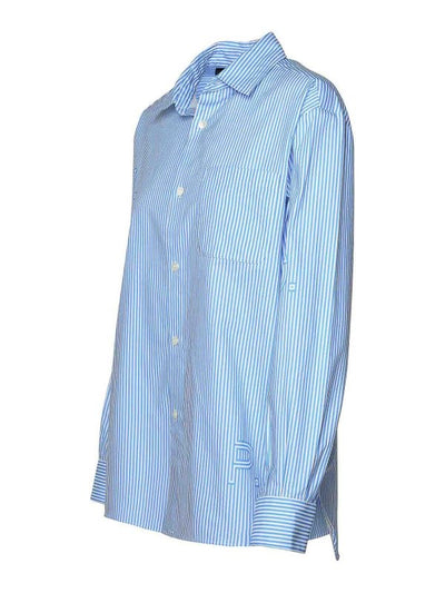 Camicia In Cotone Celeste