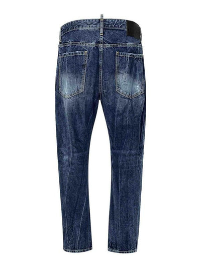 Toppa Con Stampa Bottoni Jeans Denim Bro