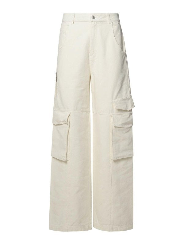 Jeans In Cotone Bianco