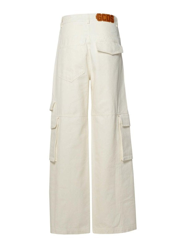 Jeans In Cotone Bianco