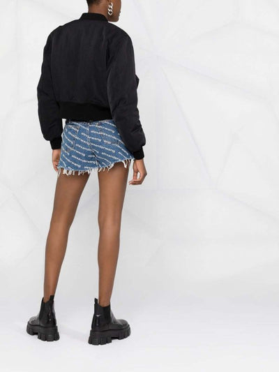 Shorts Denim Con Stampa